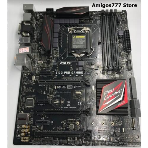 LGA 1151 DDR4 ASUS Z170 PRO GAMING Original Desktop Motherboard Z170 LGA 1151 For Core i7 i5 i3 DDR4 64G USB3.0 M.2 Mainboard
