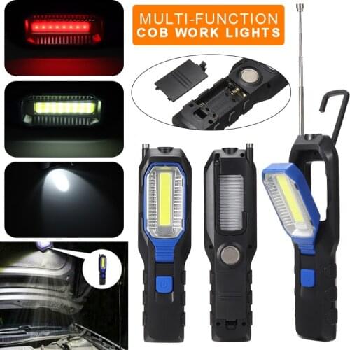 Mayitr 1pc Portable Lightweight LED Work Light Energy Saving Bright Multi-functional Flashlight For Car Maintenance Lighting