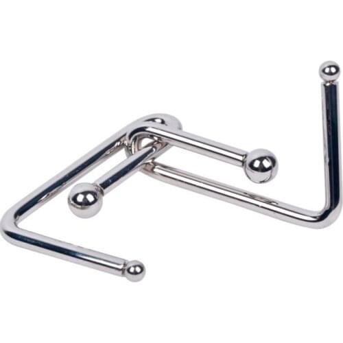 2017 New L Shape Metal Puzzle IQ Brain Teaser Iron Wire Puzzles Game for Adults Children