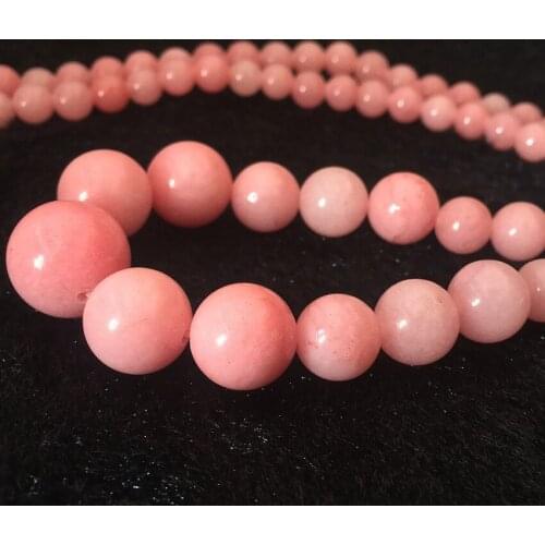 Fashion rhodochrosite stone 6-14mm round beads hot diy Jewelry necklace 18"B617