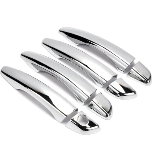 Door Handle Cover For Peugeot 408 2014 2015 Chrome ABS Plastic Exterior Molding Trim Bezel Decoration