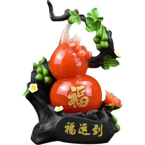 NEW CALABASH SCULPTURE DECORATION FENG SHUI FORTUNE CREATIVE DECORATION LIVING ROOM WINE CABINET DECORATION HOUSEWARMING GIFT