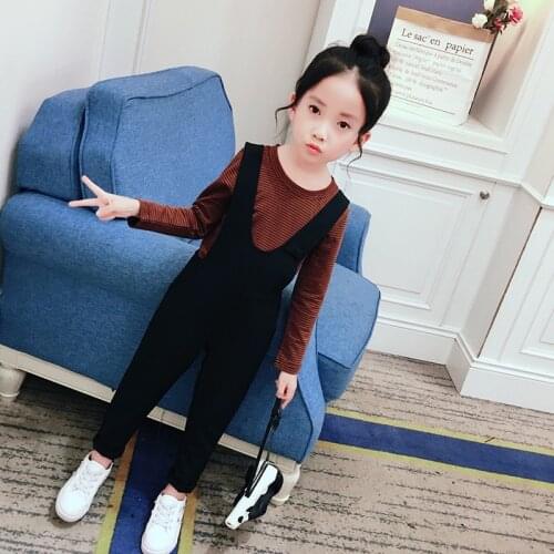 2019 new spring autumn Girls Kids baby Two-piece overalls comfortable cute baby Clothes Children Clothing