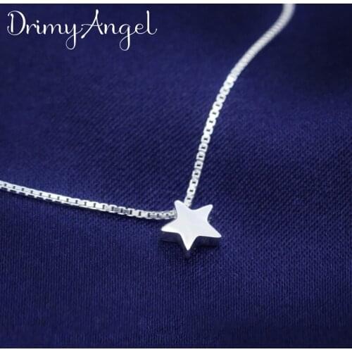 New Arrivals Silver Color Star Necklaces for Women Wedding Jewelry Long Statement Necklaces