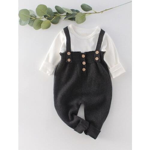 Newborn Baby Romper Knitting Baby Clothes Toddler Boy Romper Jumpsuit Infant Jumpsuit Girls Romper Overalls Baby Boy Clothes