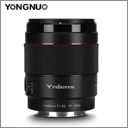 Yongnuo YN85mm F1.8S DF DSM Lens 85mm F1.8 AF MF Focus Mode Large Aperture Camera Lens for Sony E mount A9 A7RII A7II A6600 A9