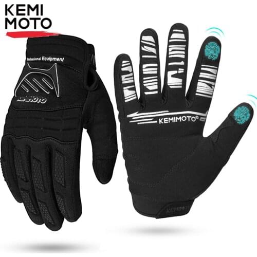 KEMIMOTO MTB Motocross Gloves Dirt Bike Outdoor Cycling Gloves Sports Racing Bicycle Bike Gloves Off-Road Motorcycle Gloves