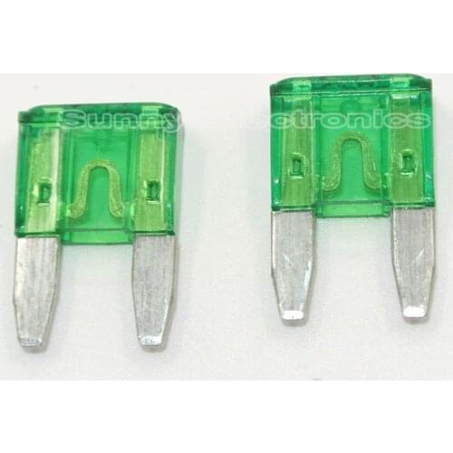 100PCS 30 Amp MINI Blade Fuses APM / ATM Automotive Fuse - Pack 30A 30Amp A Motorbike
