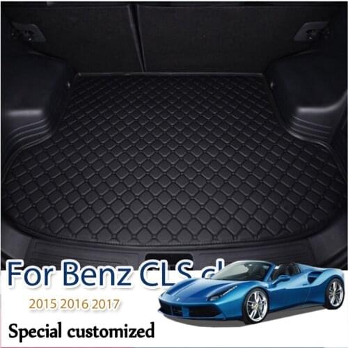 Custom Car trunk mat for Benz CLS class sedan 2015 2016 2017 cargo liner carpet interior accessories cover