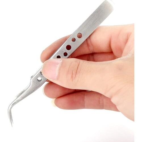 SF Electronics Industrial Tweezers Anti-static Curved Straight Tip Precision Stainless Forceps Phone Repair Hand Tools Sets