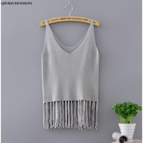 Женские трикотажные майки Qiukichonson China At AliExpress