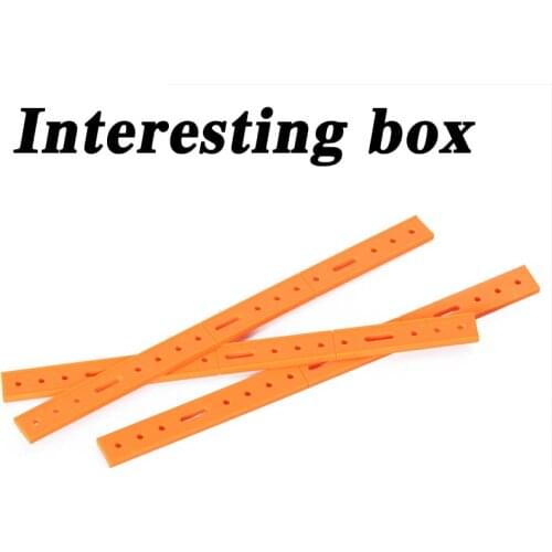 Connecting rod Fixed rod DIY technology production Model material Long hole Plastic strip 1103