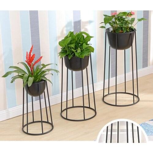 Nordic living room bedroom green flower stand floor-standing wrought iron indoor multi-functional fleshy green lollipop shelf as