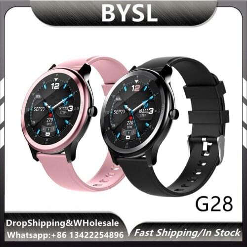 BYSL Extremely thin 9.8mm G28 Women Smart Watch Sports Watch Smart Men IP68 Waterproof Smartwatch For iOS Android HUAWEI XIAOMI