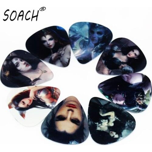 SOACH 10PCS 0.71mm two side design pick guitar picks guitar strap Musical Instruments Guitar Accessories for base ukulele