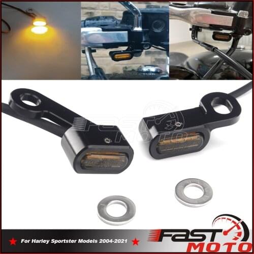 E4 Mark Running Light Turn Signal Semaphore LED Indicator Lamp Brake Blinker For Harley Sportster SuperLow Seventy-Two 1200T