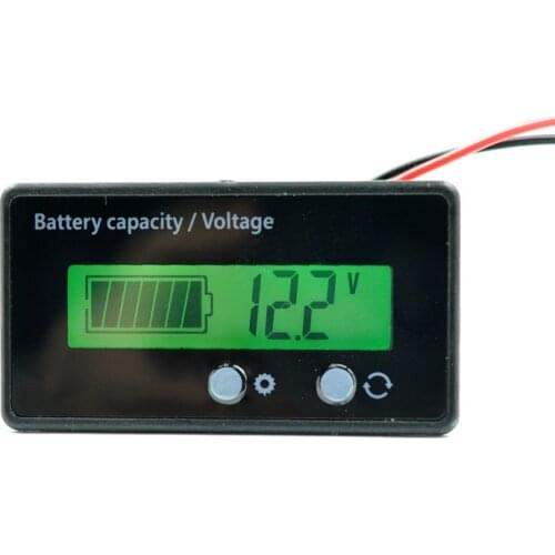Switch button Hot New 8-70V LCD Lead Acid Lithium Battery Capacity Indicator Digital Voltmeter Battery Tester Tool