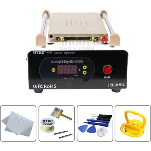 UYUE 948T 7"Inch Preheat Separate Machine LCD Screen Separator Built-in Vacuum Pump Split Screen Machine Phone Heating Platform