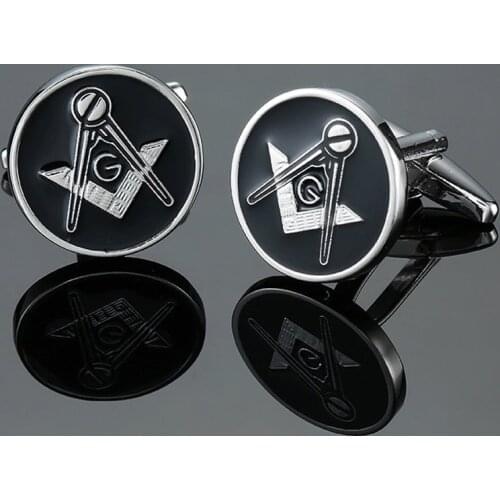 High Quality Masonic Cufflinks new fashion jewelry fashion shirt Cufflinks mens business suits button pin gift