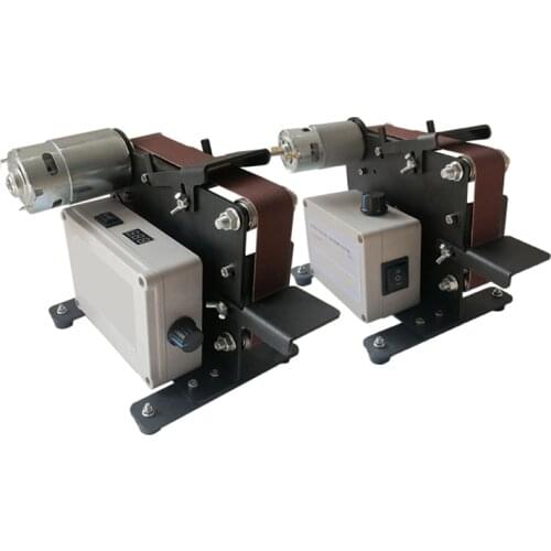 30#775 Motor 12V/24V High Speed DIY Polishing And Grinding Machine Multi-Function Belt Machine Electric Knife Sharpening Machine