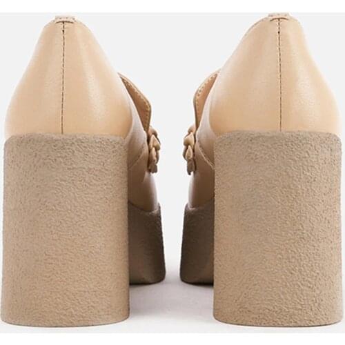 MUMANI Woman‘s 2021 New Pumps Square Heel Slip-On Thick Shoes Platform Super High Square Toe Retro Mary Janes Lady Footwear