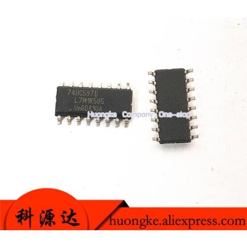 10PCS/LOT 74HC597D 74HC597 74HC595D 74HC595 SOP16 IN STOCK
