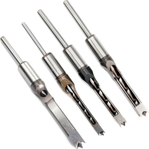 4Pcs HSS Twist Drill Bits Mortising Chisel Drill Hole High-Speed Steel Wood Working Drill Tools
