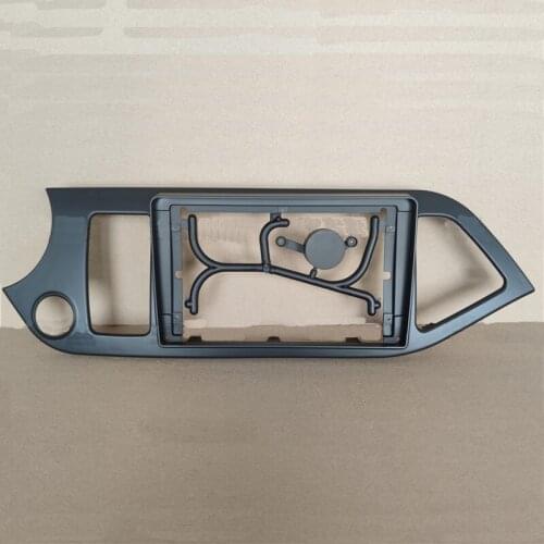 Car Fascias Navigation Frame Dash Frame Kit For 9" Universal Android Multimedia Player For Kia Morning 2011 2012 2013 2014 ~2017