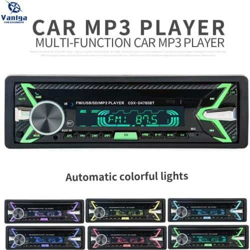 Bluetooth-compatible Removable Detachable Panel Autoradio Bluetooth-compatible Car Radio Auto FM RDS Stereo Audio Player