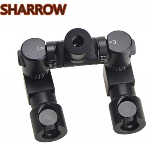 Archery Double Side V-Bar Quick Disconnect Shock Absorber Mount Adjustable Double Side V-Bar For Hunting Shooting Accessories