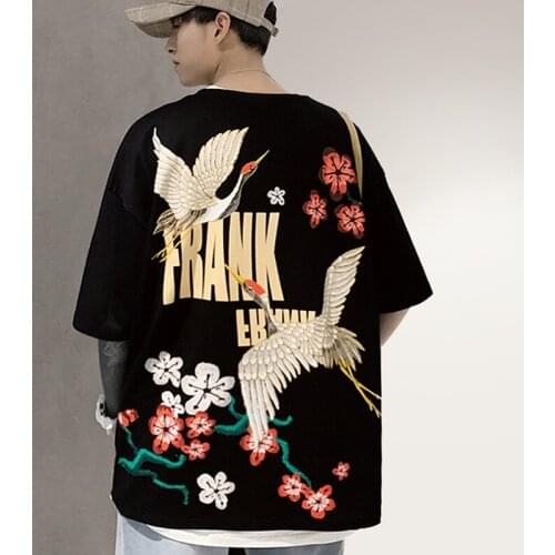 Harajuku T-Shirt Unisex Hip Hop MenS Tshirt Japanese Anime Printed Short Sleeve T Shirt Tops Tees Samurai Streetwear FF2831