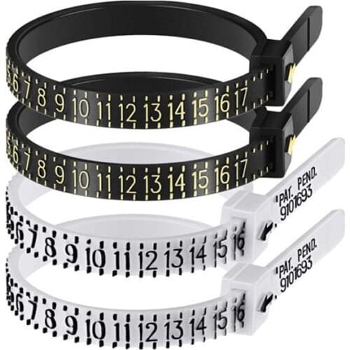 Ring Sizer Men And Womens Sizes 1-17 Jewelry Accessory Measurer Ring Ruler Finger Measurer Tools US Finger Measure Supplies