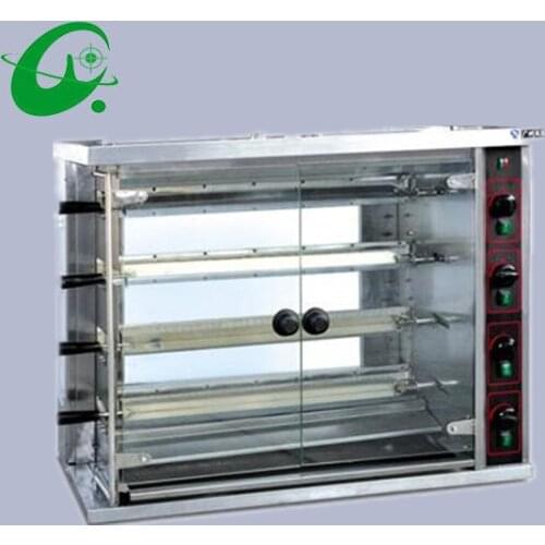 Commercial gas chicken rotisseries 20 chickens BBQ oven multi-function Duck rock Rotisserie oven