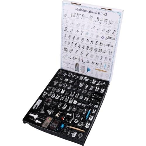 11/16/45/62/82 Kit Sewing Machine Feet Presser Foot Overlock Accessories Domestic Janome Tools Singer Knitting Brother For Home