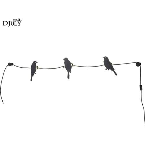 Nordic creative Bird line led wall lamp for living room bedroom stairs Clothing store closet home deco kids bedside wall light