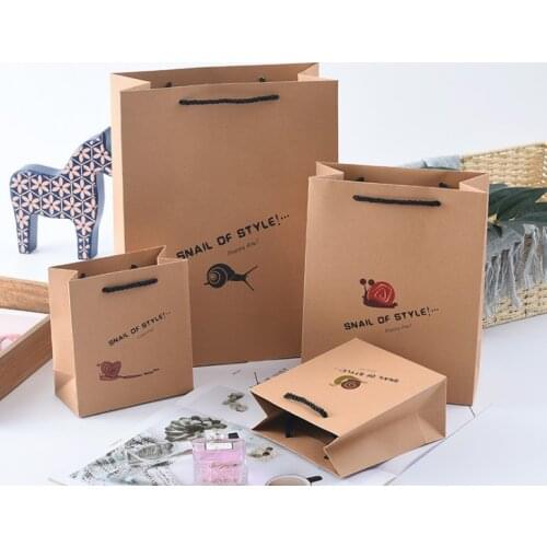 New products brown kraft paper bag with logo print,Factory wholesale flat bottom kraft paper gift bag --XP2259