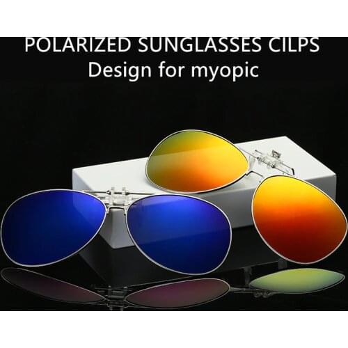 Men Women Polarized Clip On Sunglasses Fishing Night Anti UV Driving Cycling riding Sunglasses Fishing Pesca Clips