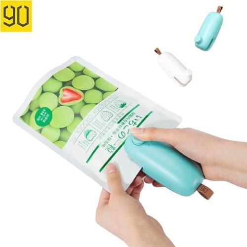90 Fun Mini Portable Sealing Machine Hot-melt Sealer Snack Capper Food Saver For Plastic Bags Package Food Storage for Kitchen