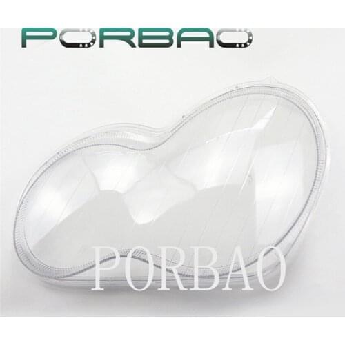 Headlight Transparent Lens Cover for Benz C-Class W203 C180 C200 C230 C260 C280 4Dors Headlamp Shell Lampshade 00-08 Replace DIY