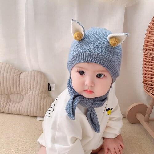 Newborn hat spring and autumn men and women baby hat woolen hat 0-3-6-12 months baby hat autumn and winter beanie