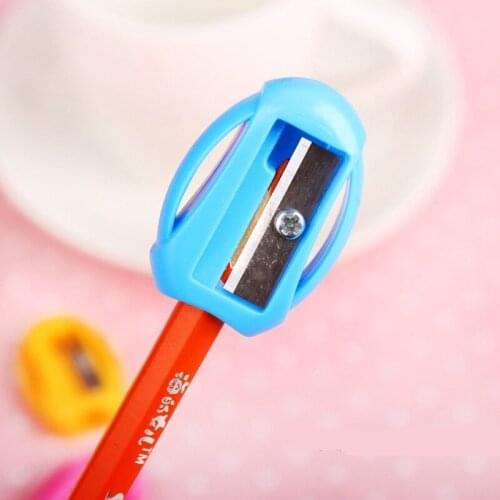 1 Pcs Pencil Sharpener Cute Mini Candy Colored Pencil Sharpener for Kids School Supplies Stationery Office Supplies