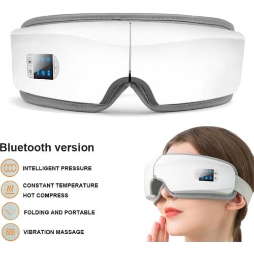 4D Eye Care Smart Eye Massager Electric with Heat Vibration Air Pressure Bluetooth Music Relieve Eyes Fatigue Massage Instrument