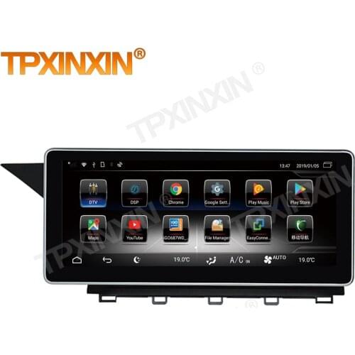 1 Din Carplay Android Radio Receiver Multimedia Stereo For Mercedes Benz GLK X204 2013 GPS Navigation Video Recorder Head Unit