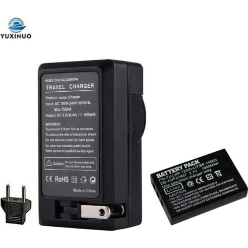 1800mAh FNP120 FNP-120 NP-120 NP120 DL17 D-Li7 DB-43 BP-1500s Battery + Charger For Fujifilm F10 F11 M603 Zoom Pentax MX4 MX550