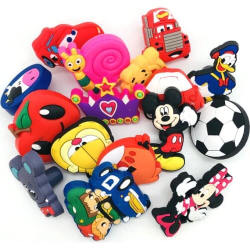 1x Children Room Door Knob Pulls Soft PVC Cartoon Car Bird Cat Mouse Crown Dresser Drawer Wardrobe cabinet Handles and Knobs