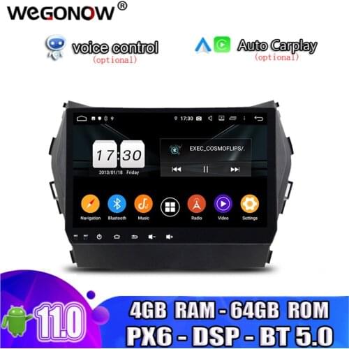 IPS 9" TDA7851 DSP HD Android 10.0 8 Core 64GB ROM Car Radio Tape recorder GPS Map wifi Bluetooth5.0 For Hyundai IX45 2014-2016