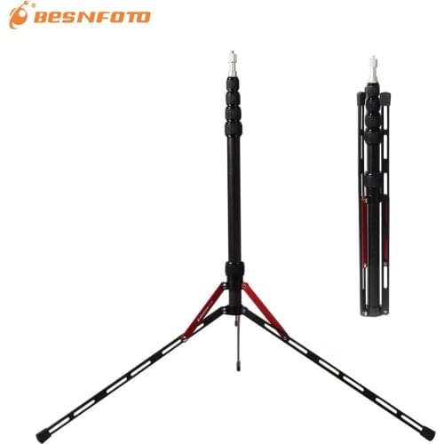 Besnfoto A-5188 Camera Tripod With 1/4 Screw Aluminum Light Stand For Studio Softbox Flash Umbrellas Reflector Lighting