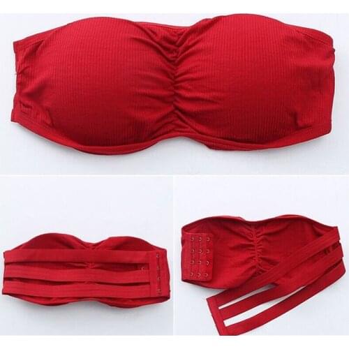 Summer Sexy Invisible Bra Lingerie For Women Backless Seamless Underwear Strapless Push Up Bralette Mujer Brassiere Tube Top