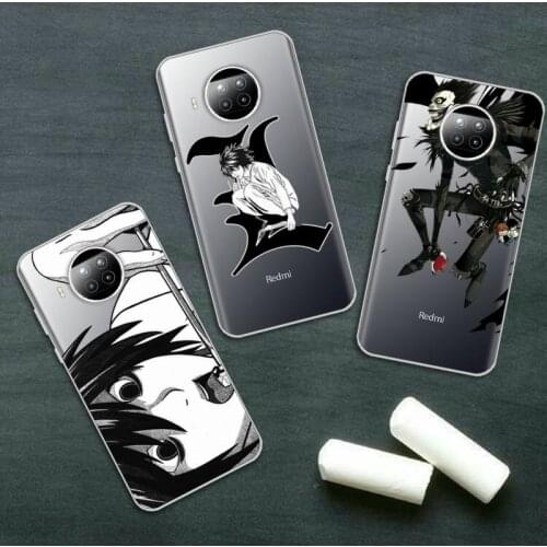 Death Note Anime Ryuk kira high quality luxury Phone Case shell Transparent for Xiaomi Redmi note 10 t 8 9 pro lite 11