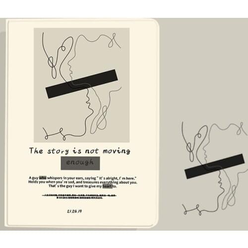 For Ipad Pro 12 9 Air 4 10 2 Case Personalized Tri-fold Simple Protective Cover with Pen Slot Drop-proof